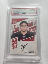 2022 Donruss Elite Pen Pals Drake London #PP-DL card