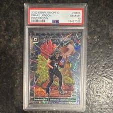 2022 Donruss Optic Downtown Drake London #DT-DL card