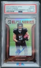 2022 Donruss Optic Elite Series Rookies Autographs Drake London #ESR-5 card