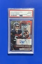 2022 Donruss Optic Rookie Gridiron Kings Autographs Drake London #RGK-6 card