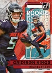 2022 Donruss Rookie Gridiron Kings Drake London #RGK-6 card