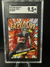 2022 Panini Absolute Explosive Drake London #E42 card
