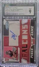 2022 Panini Certified Piece of the Game Drake London #PGS-DL card