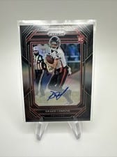 2022 Panini Chronicles Prizm Black Signatures Drake London #PB-11 card