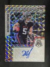 2022 Panini Mosaic Rookie Autographs Mosaic Drake London #RAM-DL card