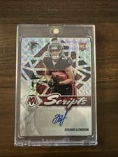 2022 Panini Mosaic Rookie Scripts Drake London #RS-DL card