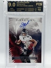 2022 Panini Origins Rookie Autographs Drake London #RAU-DLO card