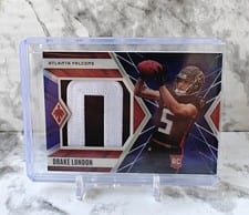 2022 Panini Phoenix Rookie Jumbo Memorabilia Drake London #RJM-7 card