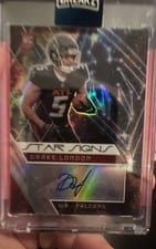 2022 Panini Phoenix Star Signs Drake London #SS-DL card