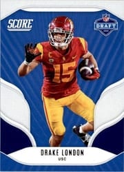 2022 Score NFL Draft Drake London #D18 card