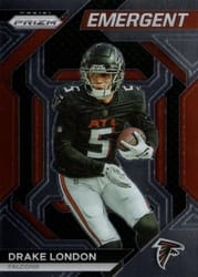 2023 Panini Prizm Emergent Drake London #9 card