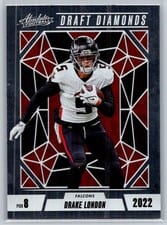 2024 Panini Absolute Draft Diamonds Drake London #DD-DLN card