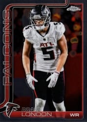 2025 Topps Chrome Base Set Drake London #12 card