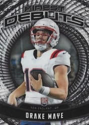 2024 Finest Finest Debuts Drake Maye #D-3 card