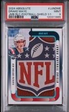 2024 Panini Absolute Jumbo Football Shield Drake Maye #JJN-DME card