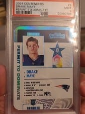 2024 Panini Contenders Permit to Dominate Drake Maye #2 card