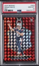 2024 Panini Mosaic Drake Maye #303 card