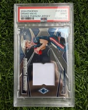 2024 Panini Phoenix Rookie Phenom Jersey Drake Maye #RPJ-DME card
