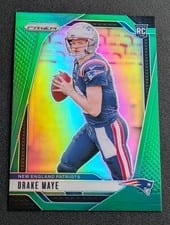 2024 Panini Prizm Drake Maye Green #329 card