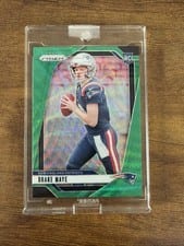 2024 Panini Prizm Drake Maye Green Wave #329 card