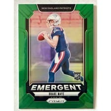 2024 Panini Prizm Emergent Drake Maye #4 card