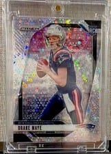 Drake Maye 2024 Panini Prizm No Huddle card