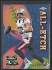 2024 Topps Chrome Chrome All-Etch Drake Maye #CAE-DM card