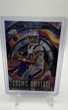 2024 Topps Chrome Cosmic Cosmic Universe Drake Maye #CU-3 card