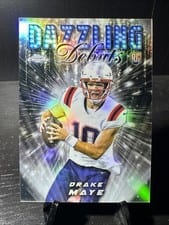 2024 Topps Chrome Dazzling Debuts Drake Maye #DD-3 card