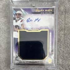 2024 Topps Inception Rookie Jumbo Relic Autographs Drake Maye #RJRA-DM card