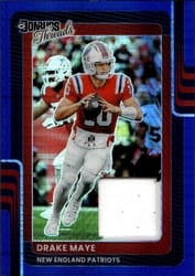 2025 Donruss Optic Donruss Threads Drake Maye #14 card