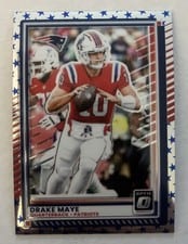 2025 Panini Donruss Optic Drake Maye Holo #47 card