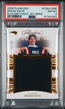 2025 Panini Flawless Flawless Draft Night Jerseys Drake Maye #8 card