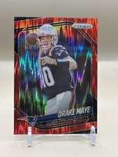 2025 Panini Prizm Drake Maye Lazer #165 card