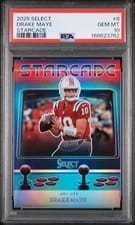 2025 Panini Select Starcade Drake Maye #8 card