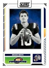 2025 Score The Franchise Drake Maye #22 card