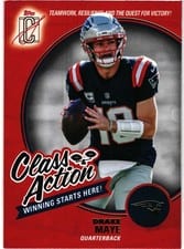 2025 Topps Signature Class Class Action Drake Maye #CA-22 card