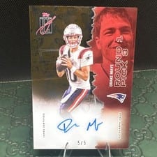2025 Topps Signature Class Veterans Class Crystal Clear Autographs Drake Maye #VCCCA-DM card