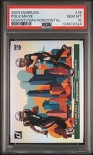 2024 Donruss Horizontal Downtown! Drake Maye / Ja'Lynn Polk #18 card