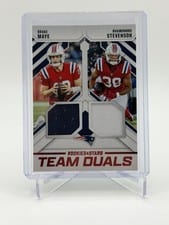 2025 Panini Rookies & Stars Team Duals Drake Maye / Rhamondre Stevenson #TD-NE card