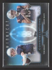 2024 Topps Midnight Constellations Drake Maye / Tom Brady #C-12 card