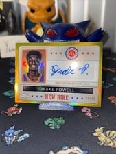 2024 Topps Chrome McDonald's All-American New Hire Badge Autographs Refractor Drake Powell #NHB-DRA card