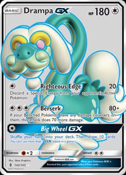 Guardians Rising Drampa-GX #142 card