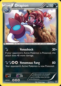 2014 Furious Fists Drapion #65 card