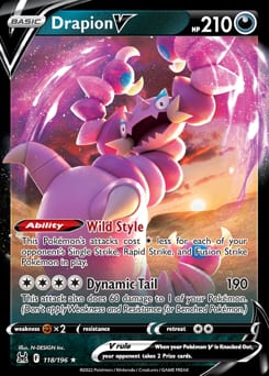 Lost Origin Drapion V #118 card