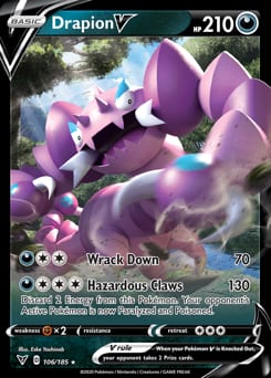 Vivid Voltage Drapion V #106 card