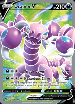 Vivid Voltage Drapion V #175 card