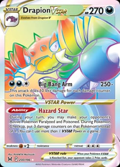 2022 Lost Origin Drapion VSTAR #200 card