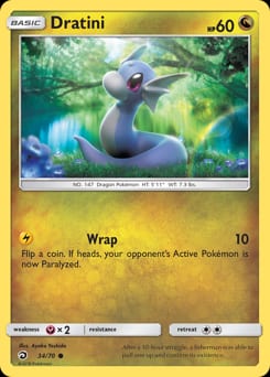 Dragon Majesty Dratini #34 card
