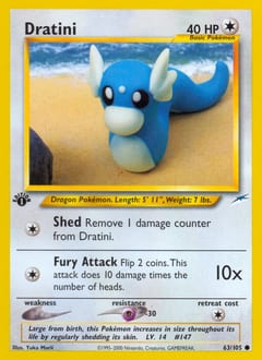 Neo Destiny Dratini #63 card